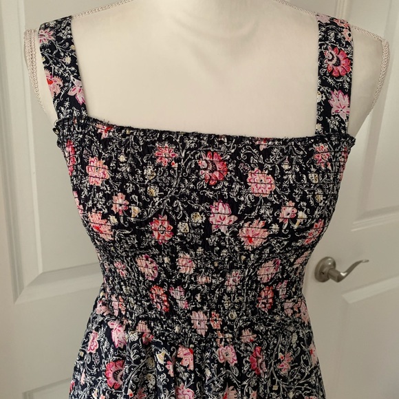 LOFT Floral Smocked Jumpsuit - Picture 5 of 14